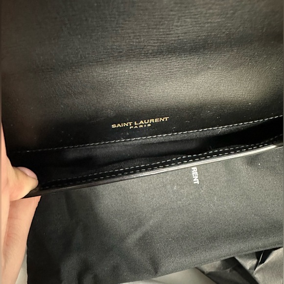 SAINT LAURENT
MONOGRAM LEATHER PHONE HOLDER W/STRAP - Picture 5 of 6